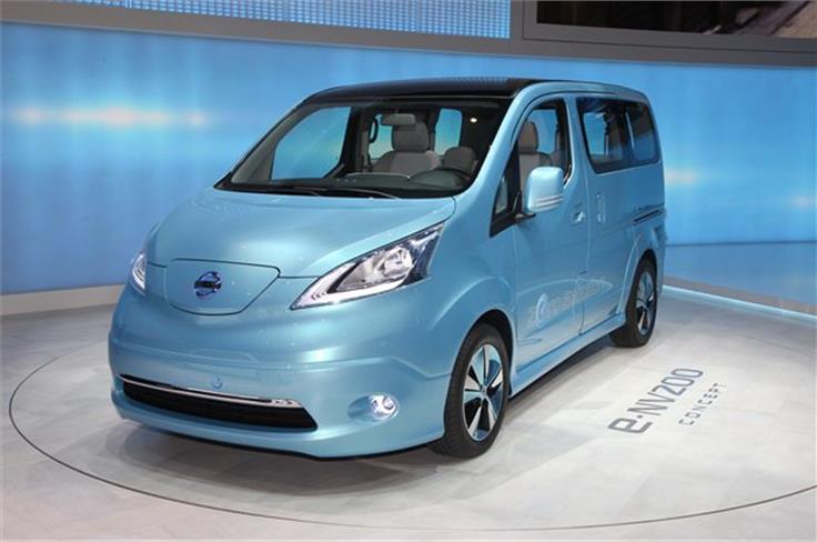 All-electric Nissan e-NV200 van concept uses Leaf running gear.